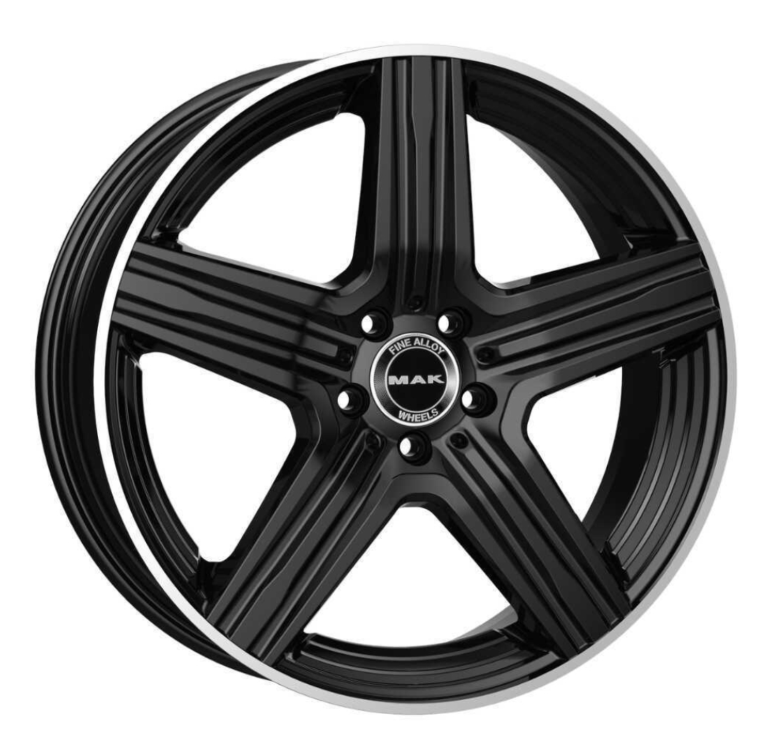 LEWIS-D 11 21 55 5x112 MAK 66,60 GLOSS BLACK MIRROR RING